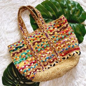 Magid Boho Jute & Cotton Tote